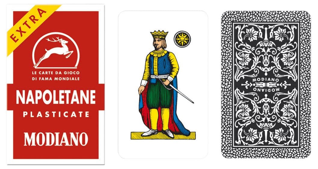 Napoletane 97/25 Modiano Regional Italian Playing Cards. Authentic Italian Deck. - Ella Direct
