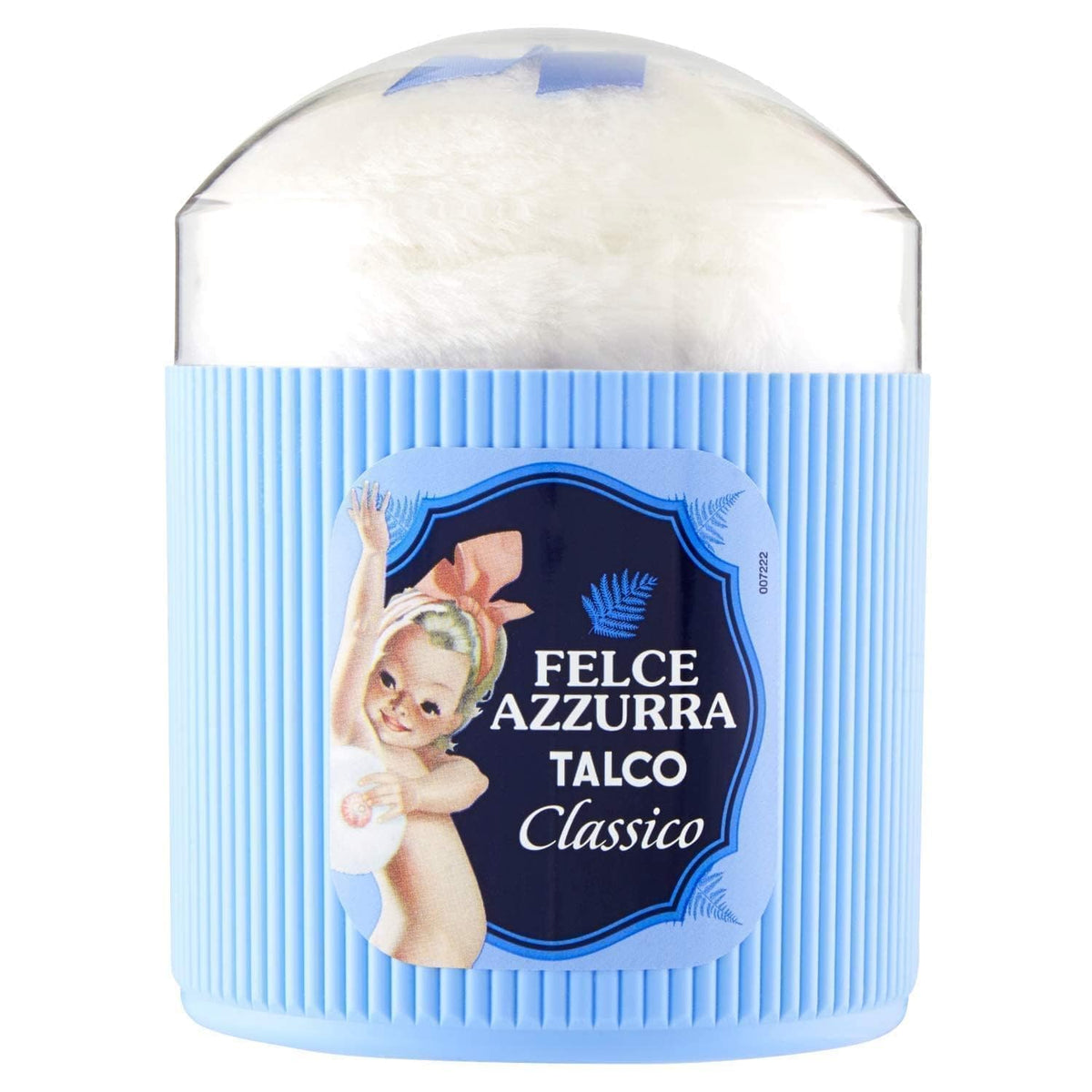 Paglieri: Felce Azzurra Talcum Powder, Classic Scent, front picture.